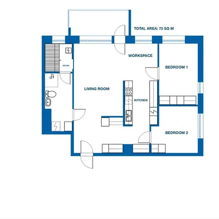 Apartmán Arctic Retreat With Sauna Rovaniemi
